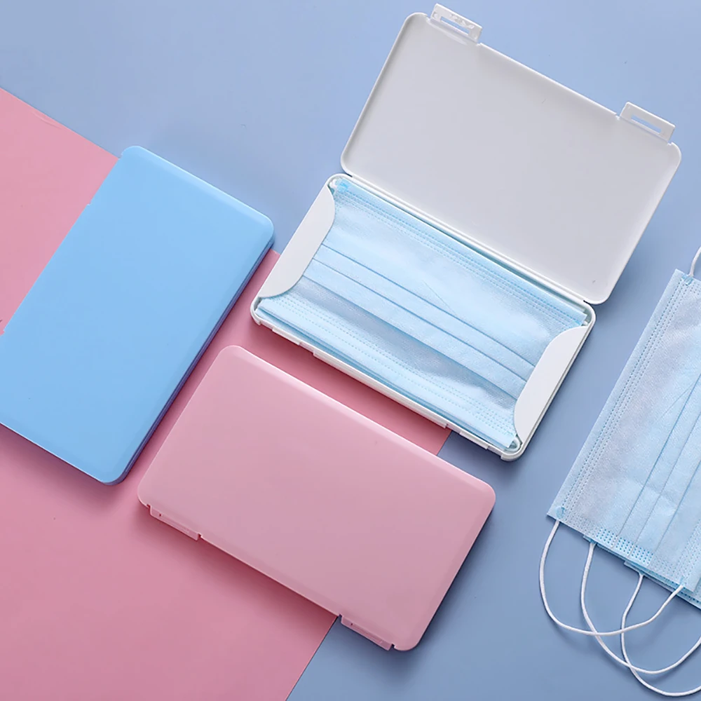 1pcs Portable Mask Organizer Case Disposable Face Masks Container Storage Box | Дом и сад