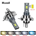 Muxall Mini H7 H4 H11 беспроводсветодиодный лампа для автомобильных фар 9005 HB3 9006 HB4 H8 16000Lm 4300K 3000K 6000K 8000K противотуманные фары