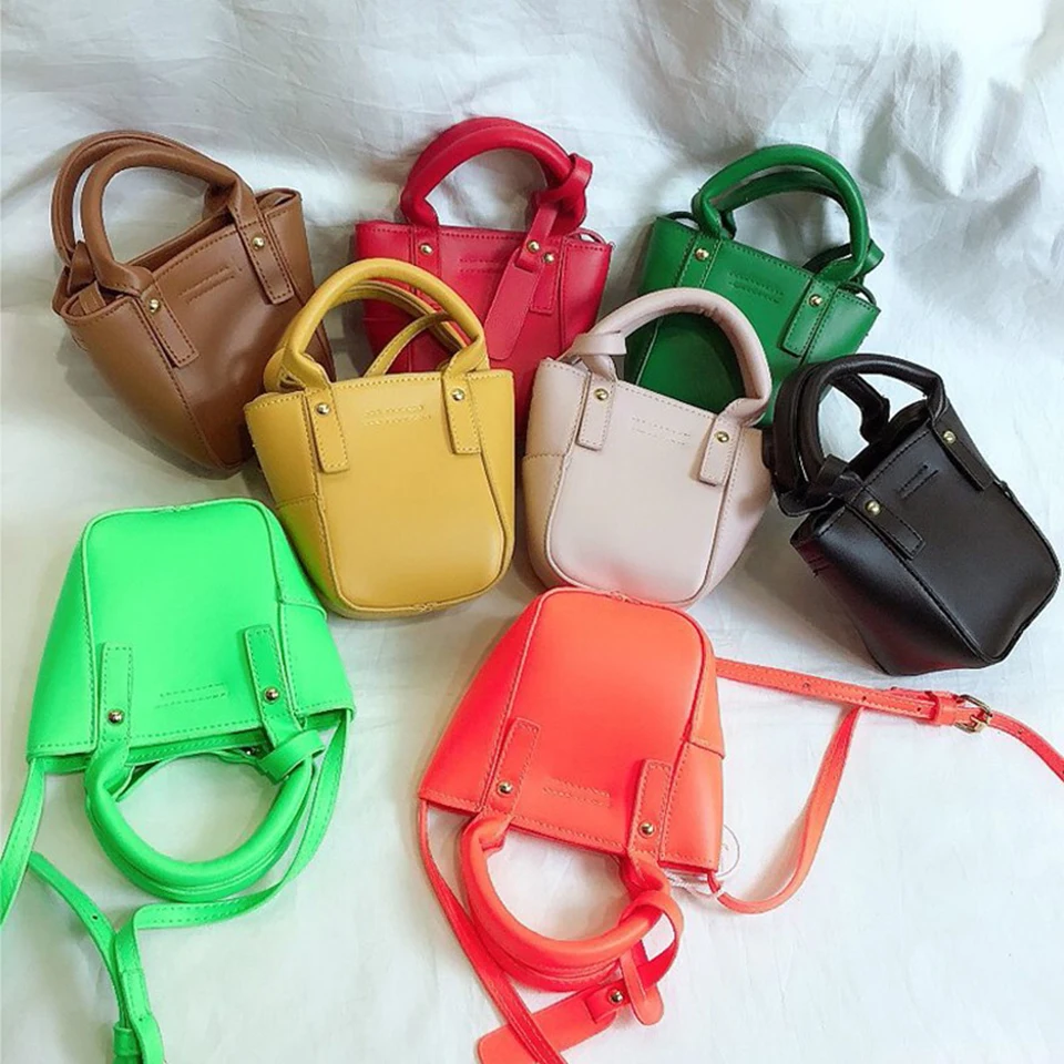 Сумка на плечо для девочек неоново зеленая сумочка мессенджер из искусственной