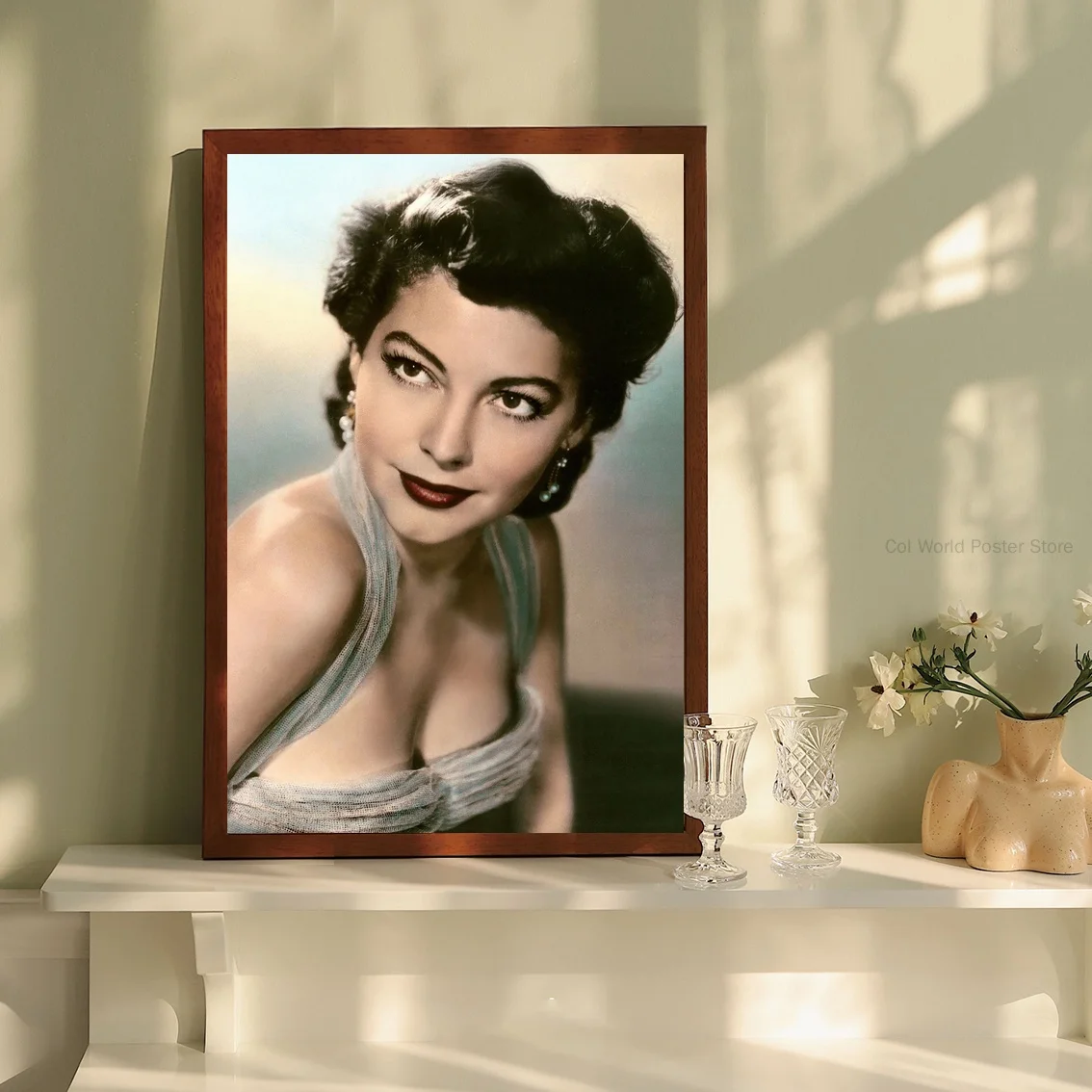 Шелковый постер AVA GARDNER домашний декор 24x36 дюймов|Рисование и каллиграфия| |