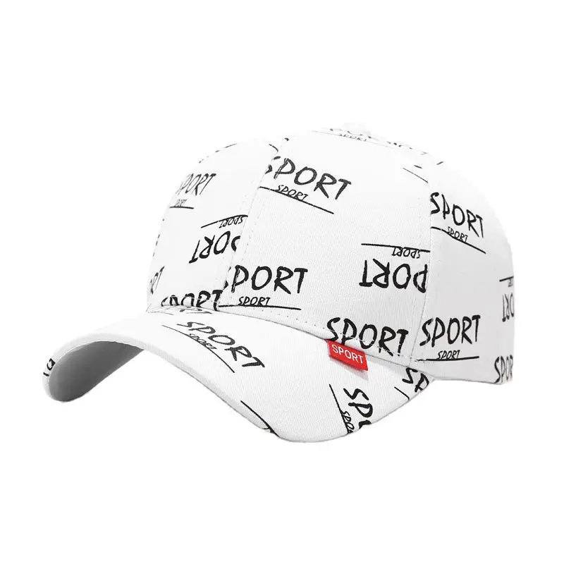 Casual Outdoor Sports Letter Sunscreen Print Baseball Caps Hole Adjustable Hip Hop Hat Soft Top Unisex Women Man Sun Hat