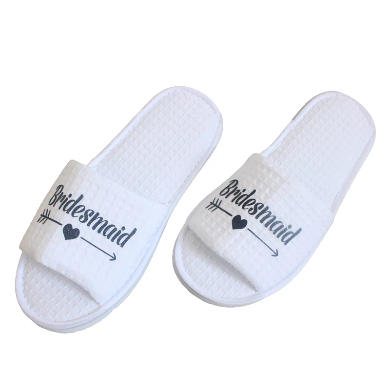Новинка Женские свадебные тапочки Гостиничная обувь Свадебные Шлепанцы для