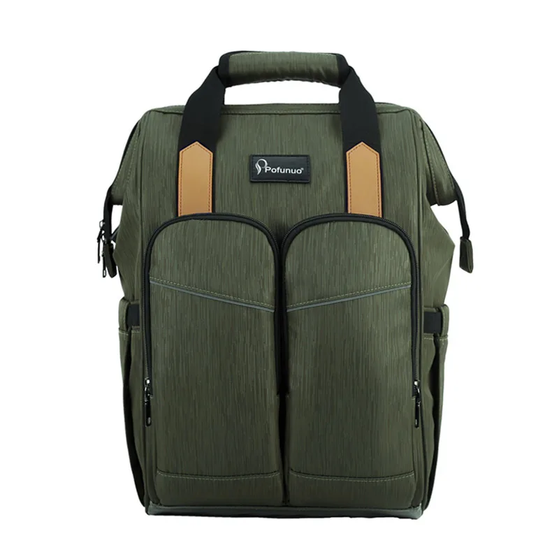 

The new USB heating model mommy bag multi-functional waterproof high-capacity out-of-office mommy bag smart mother and baby bag