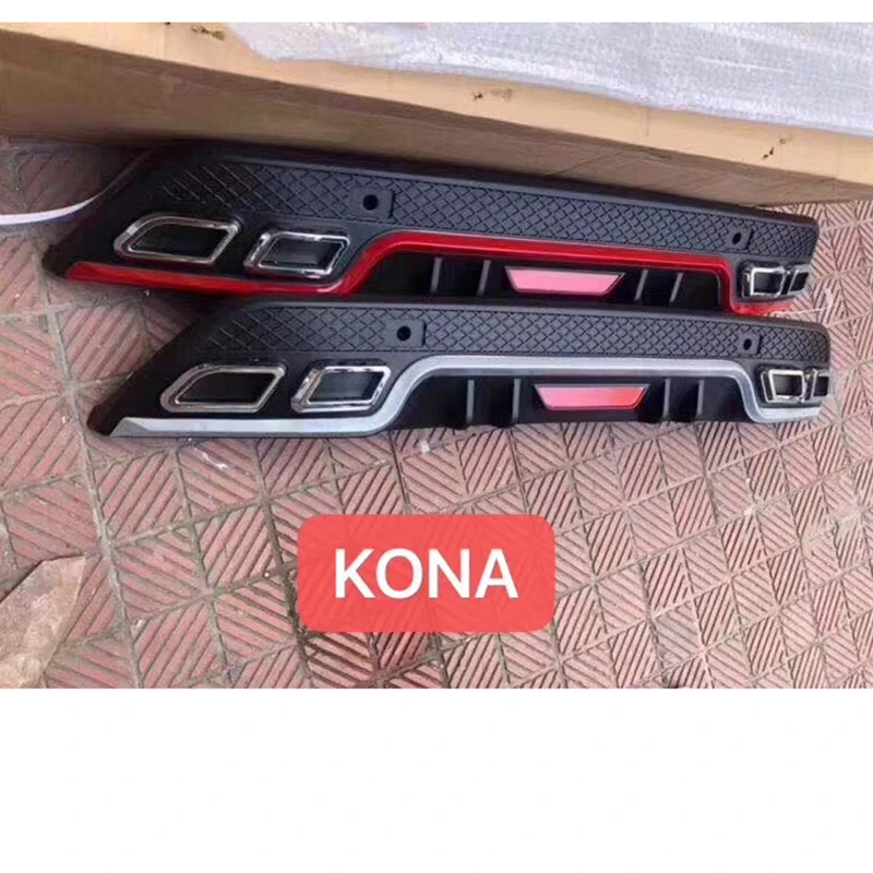 Диффузор заднего бампера для Hyundai Kona защита корпуса комплект переднего лопаты