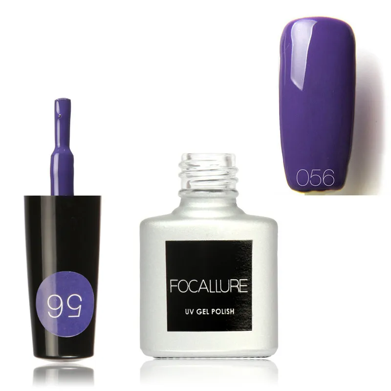 056 Focallure/ноготь Гель-лак Soak Off UV красочные цвета ногтей художественный Гель-лак для Ногтей Стойкий гель - Цвет: 056