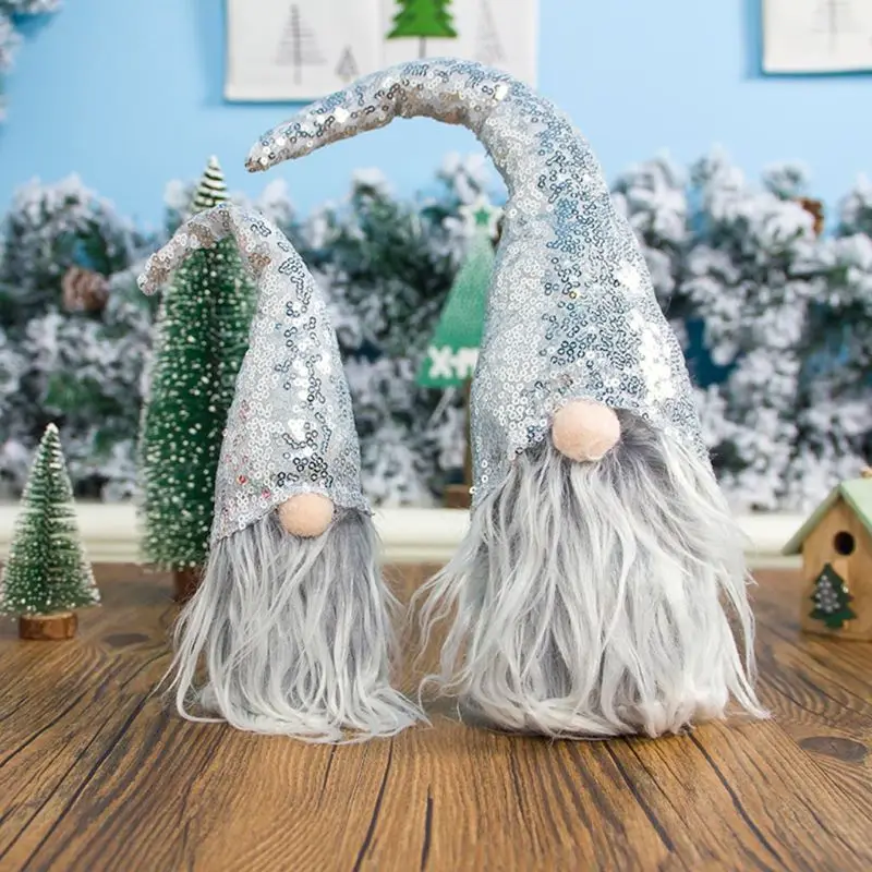 2 шт./компл. Merry рождественское, с блестками шведский Санта гном плюшевая кукла Орнамент Ручной Работы эльф игрушка для отдыха дома вечерние Декор