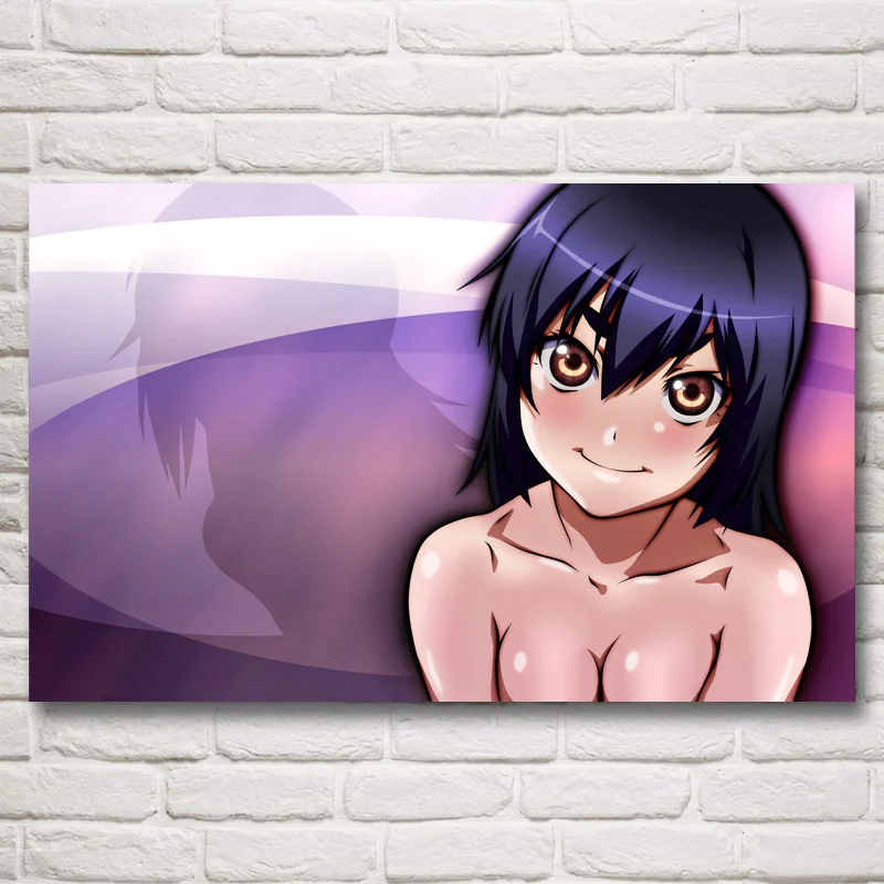 Постеры и принты Monogatari серия Hachikuji Mayoi шелковые Аниме Картина для гостиной
