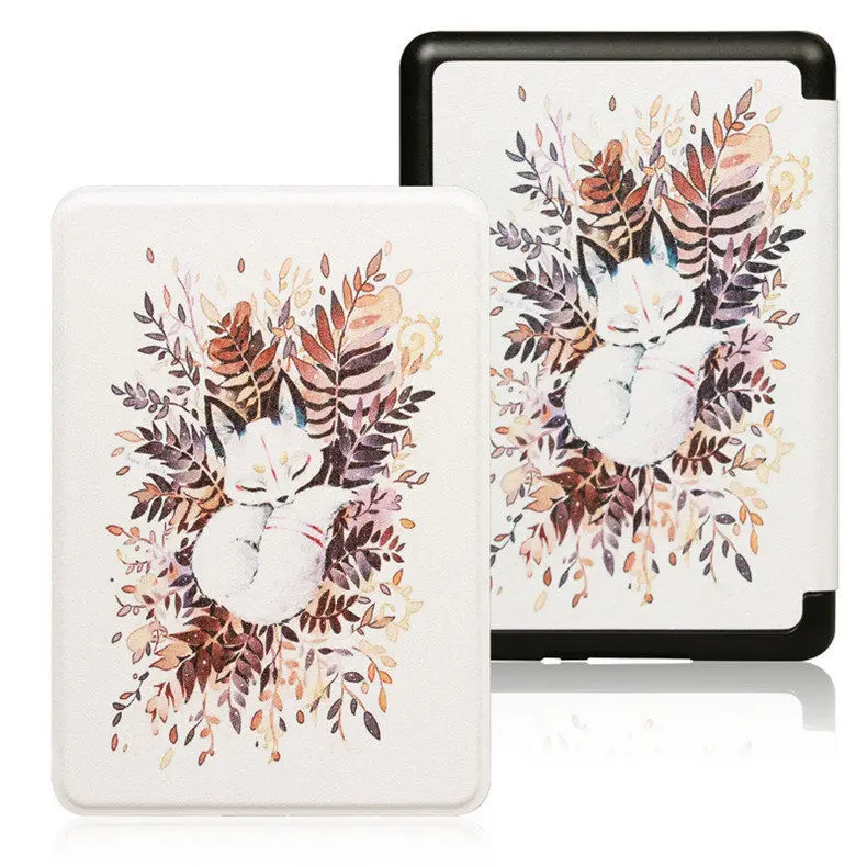 Sleeping fox Чехол для Amazon Kindle Paperwhite 4 Smart Cover для нового Kindle Paperwhite 4 чехол из полиуретановой кожи для планшета Paperwhite - Цвет: Sleeping fox