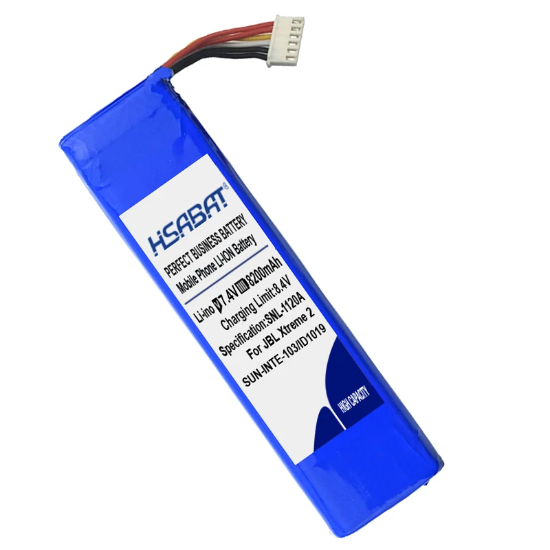 HSABAT SUN-INTE-103 2INR19/66-2 ID1019 8200 мА/ч, Батарея для JBL FLIP 2 2nd плеер JBLXTREME2BLKAM JBLXTREME2BLUAM батареи