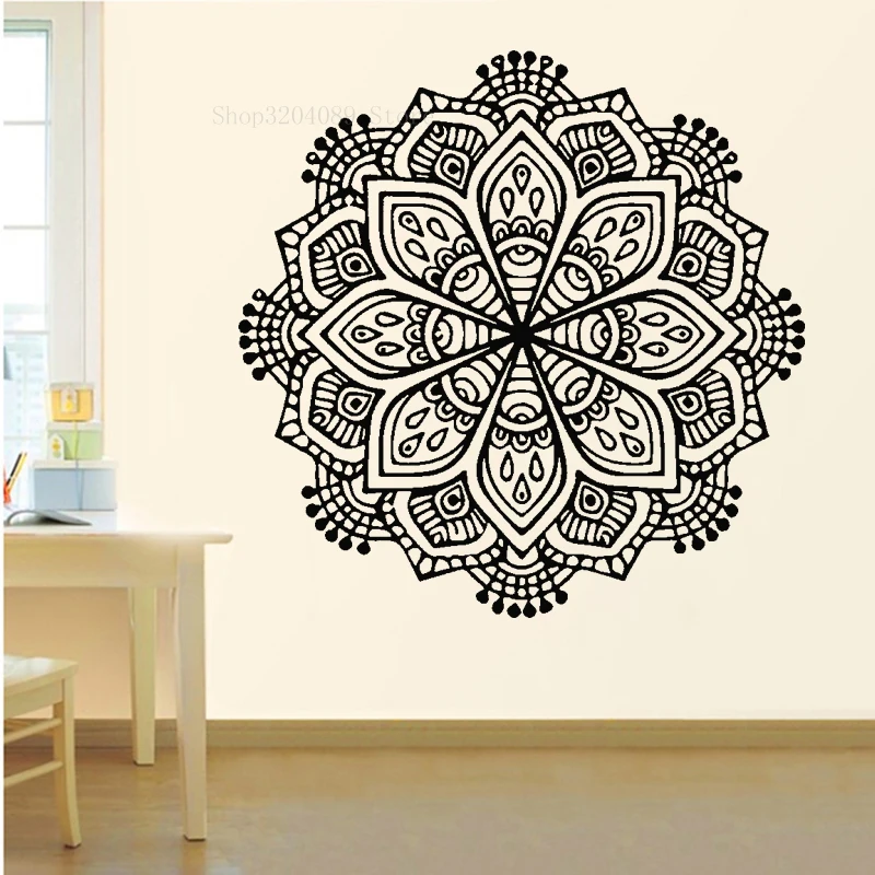 Креативный Дизайн Наклейка на стену Мандала винил Религия дурмана домашний