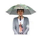 Портативный Зонт с креплением на голову, легкий складной колпачок от солнца, 77 см, для кемпинга, рыбалки, походов, фестиваля