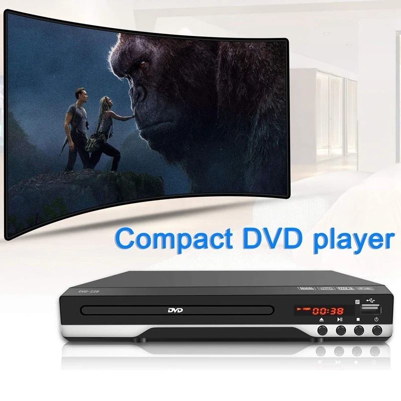 Портативный DVD-плеер для телевизора домашняя Поддержка порта USB компактный