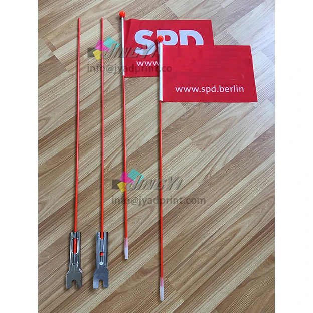 Оптовая продажа дешевый рекламный Оранжевый Флаг для велосипеда полноцветный