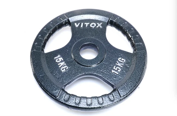 

15kg barbell plate with paint three-hole plate hand grip plate large-hole foot weight weight rack counterweight plate