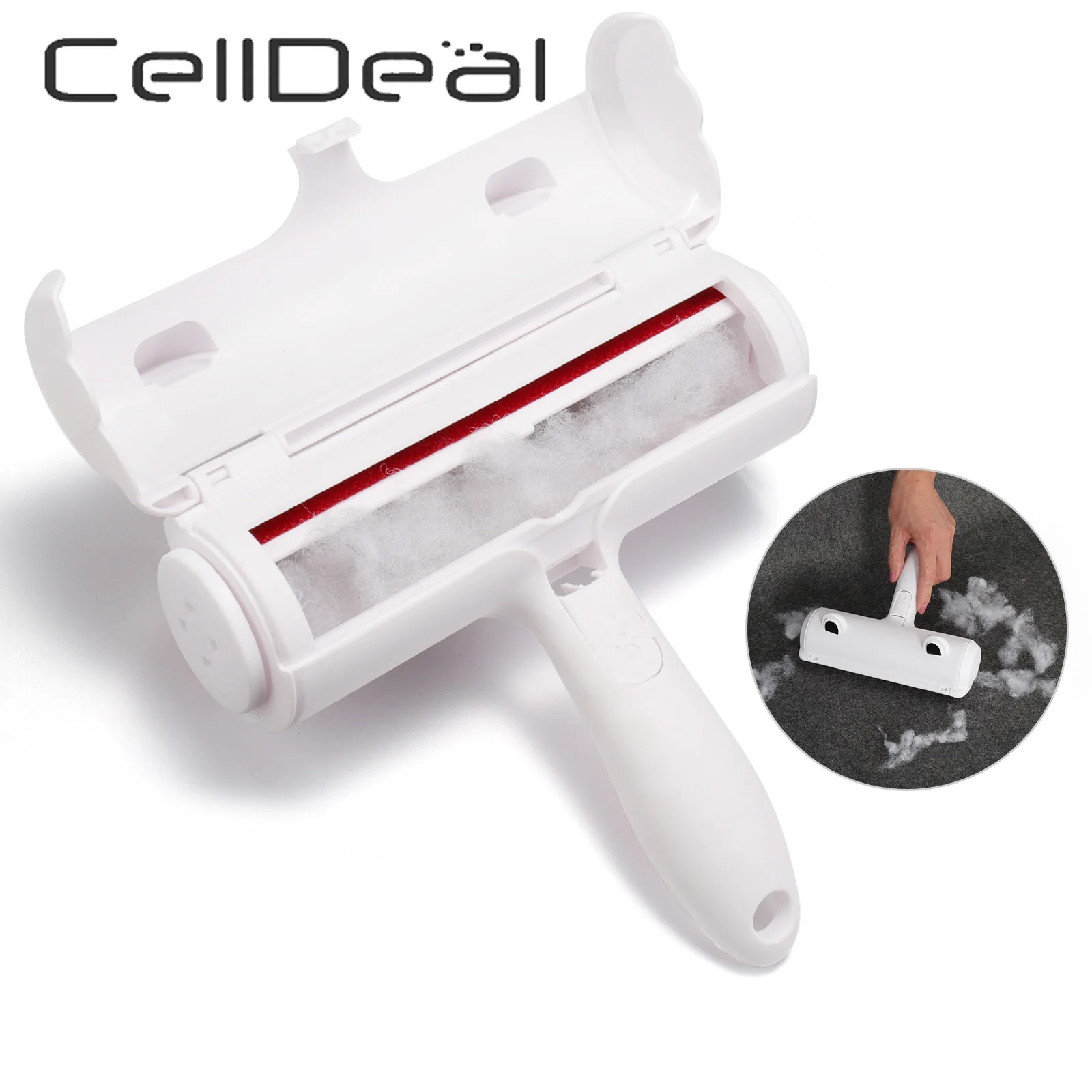 

Pet Dog Cat Hair Remover Lint Roller Brush Reusable Clean Tools Convenient Cleaning Brushes For Carpet Base Sofa Home Furniture