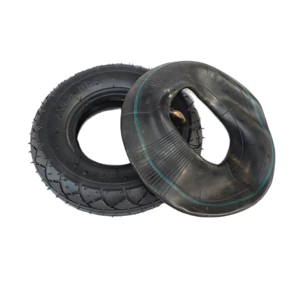 

2.50-4 Tire Inner Tube 60/100-4 Tyre Out Tire for Gas & Electric Scooter Bike Metal Valve TR87 Scooter Wheelchair Wheel