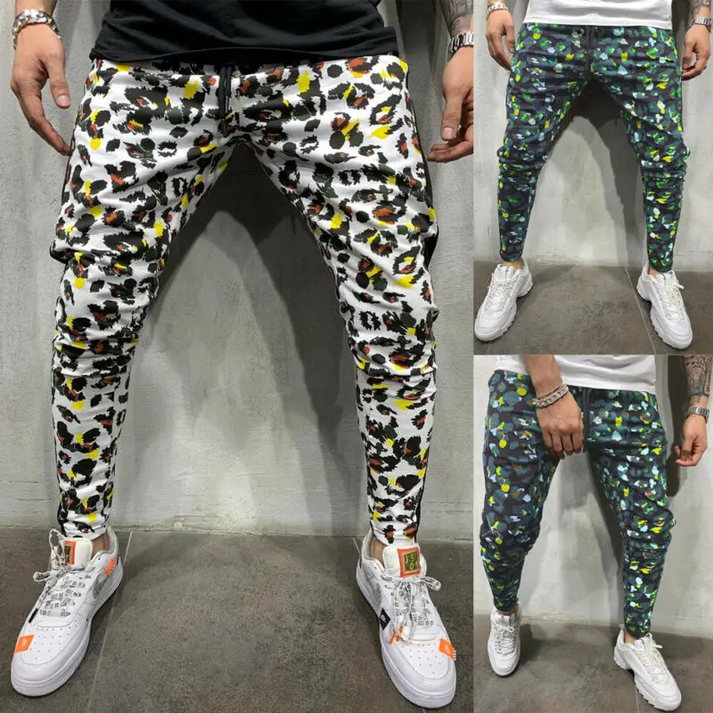 Популярные мужские брюки с цветочным принтом в стиле хип хоп шаровары штаны для