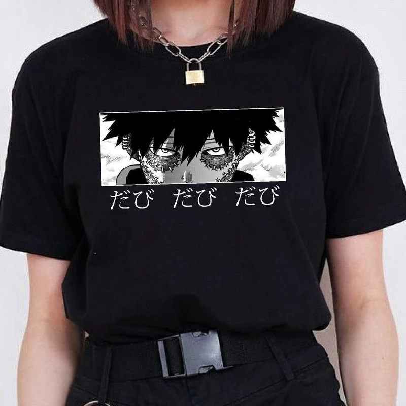 

My Hero Academia Dabi Eyes T Shirt Women Men Boku No Hero Academia T-Shirt Anime Manga Summer Cotton Short Sleeve Y2K Tops