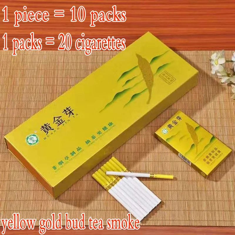 Чай дым толстые здоровые желтого золота бутон чай Дым курения 100% непригорающий