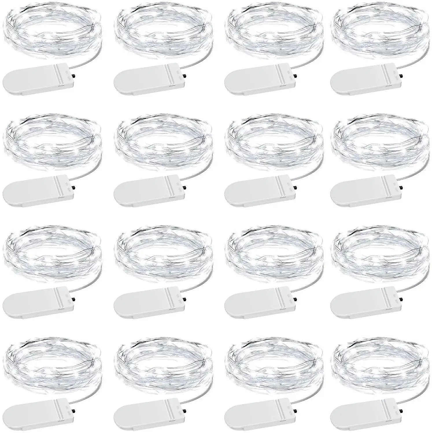 16 пакет гирлянды светодиодные светильник s 1 м 10 серебряной проволоки микро