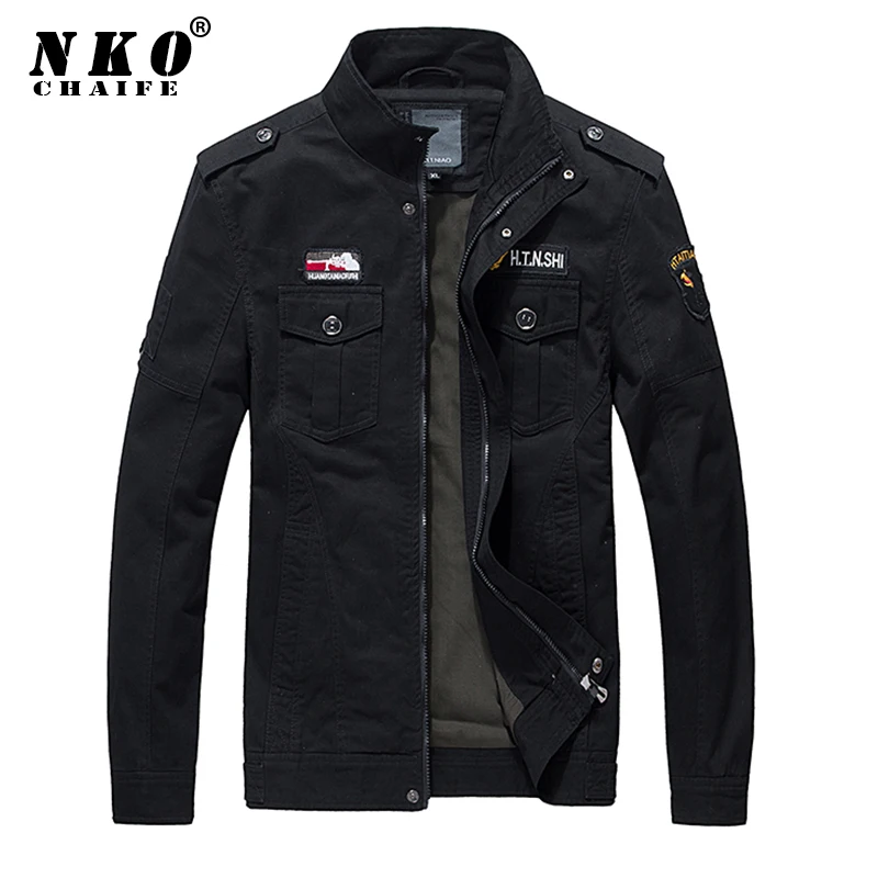 

Мужская военная куртка CHAIFENKO, новинка весны 2021, повседневная хлопковая куртка-карго, летная куртка-бомбер, Мужская Осенняя армейская модель для мужчин