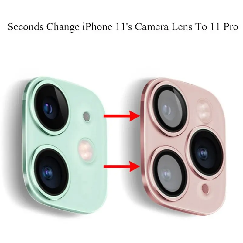 

New Lens Sticker Modified Camera Cover Titanium Alloy For iPhone 11 Seconds Change for iPhone 11 Pro