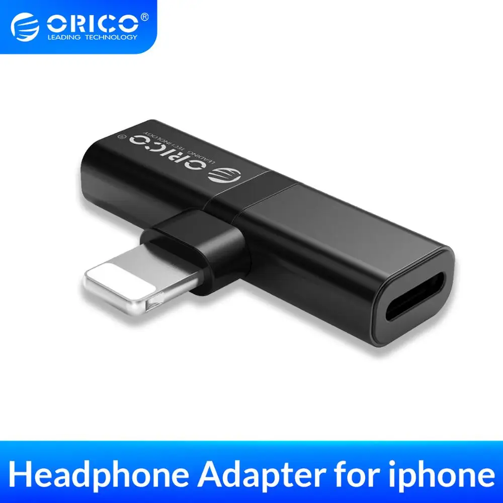 ORICO адаптер для наушников iphone 8 Plus Lighting Jack сплиттер адаптеры смартфонов