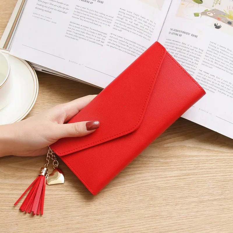 

Women Leather Slim Wallet Long Design Trifold Credit Card Holder Organizer Purse AIC88