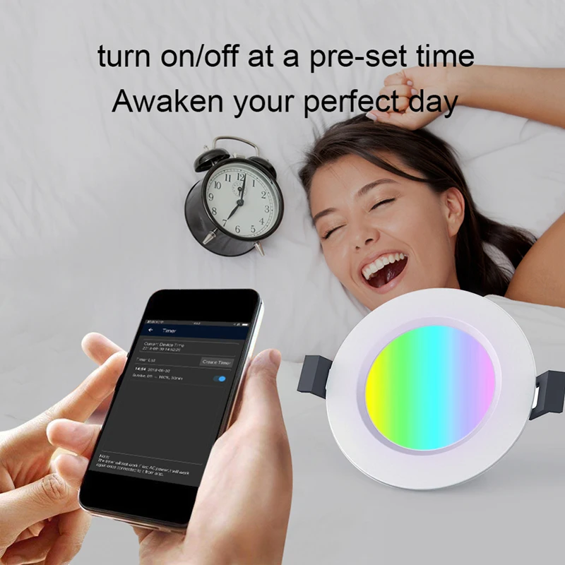 

Newest Smart Downlight Wifi Work with Mi home App White & Warm Light Smart Change Light Phone Change Light Smart Remote Control
