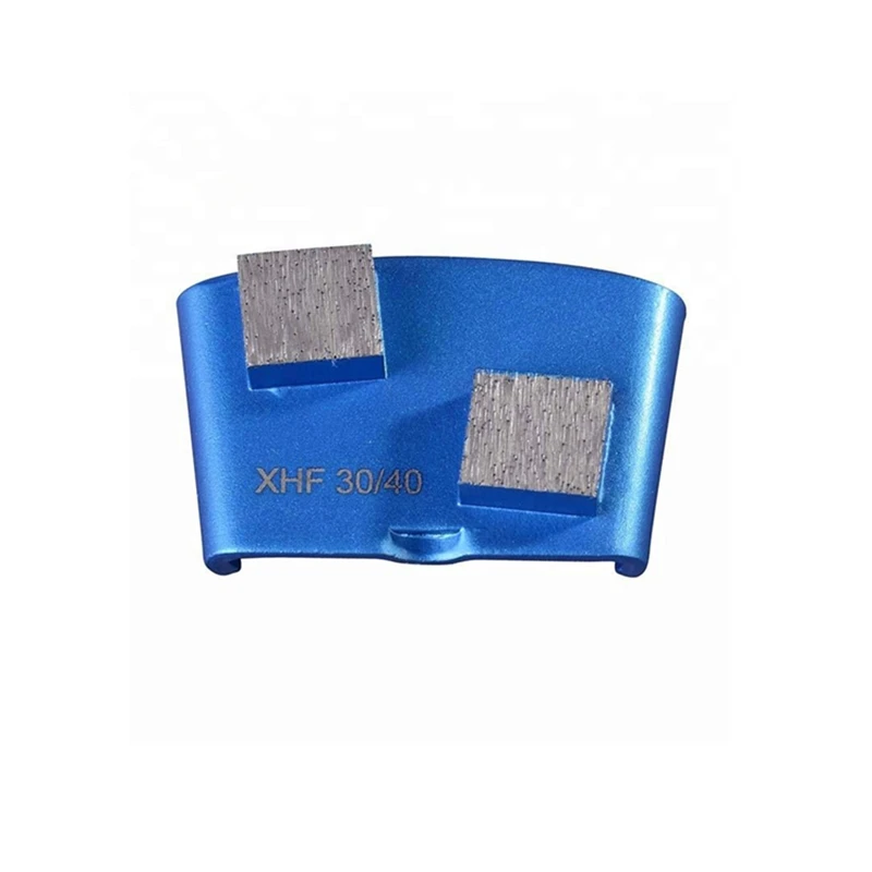 

HTC Diamond Concrete Grinding Pads EZ Change HTC Grinding Plate with Two Square Segments Concrete Floor Renovation 12PCS