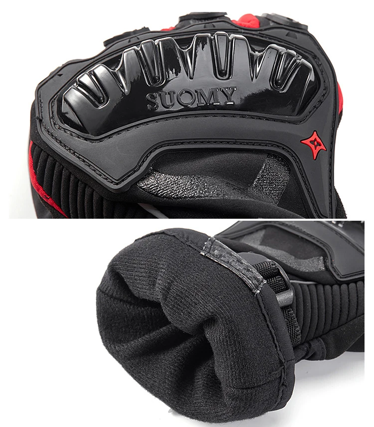 Водонепроницаемые длинные Мотоциклетные Перчатки Guantes Moto Invierno ветрозащитные теплые перчатки с сенсорным экраном Нескользящие износостойкие защитные Мотоциклетные Перчатки