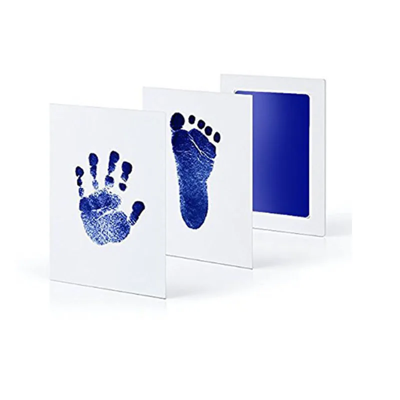 

Safe Non-toxic Baby Footprints Handprint No Touch Skin Inkless Ink Pads Kits for 0-6 months Newborn Pet Dog Paw Prints Souvenir
