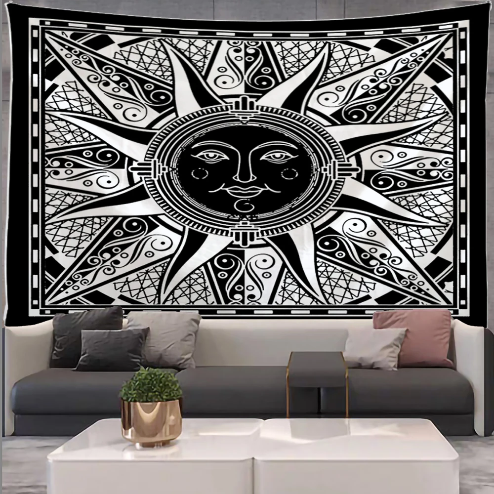 Гобелен Sun гобелен с Луной милый Декор для комнаты Настенный декор в стиле бохо