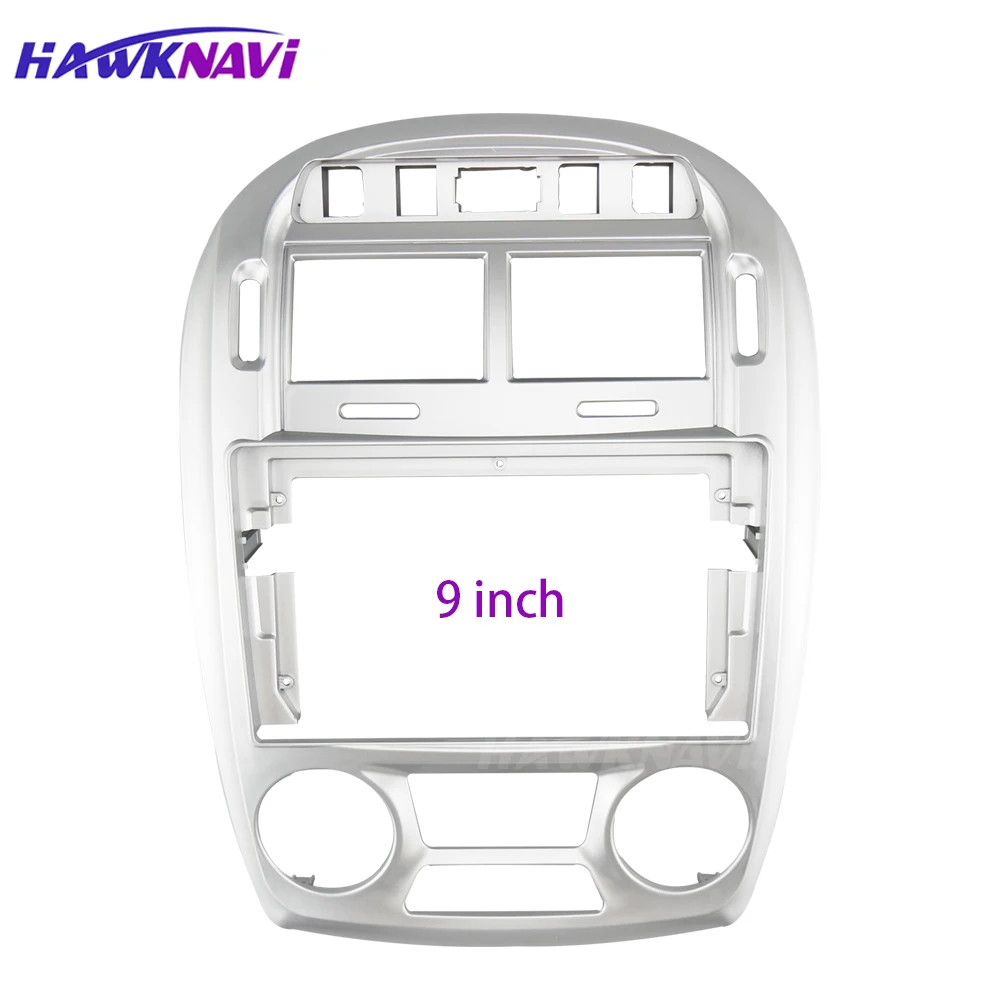 

Double Din 9 Inch Car Radio Frame Fascia for Kia Cerato 2005-2006 Audio Head Unit Stereo Cover Auto Dashboard Installation Kit