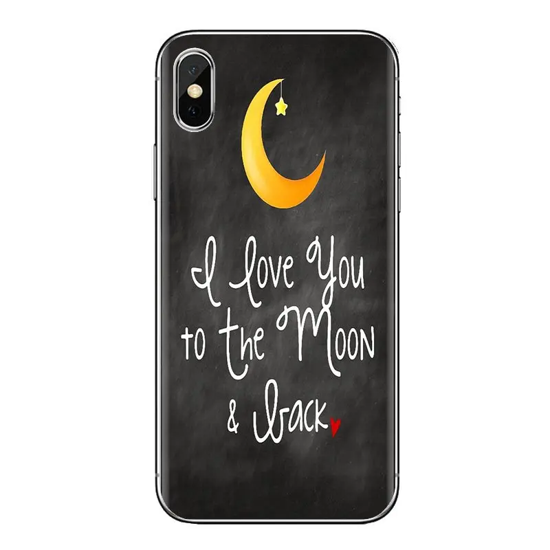 I Love You To The Moon And Back Art чехлы из термопластичного полиуретана для iPod Touch Apple iPhone 11 Pro 4
