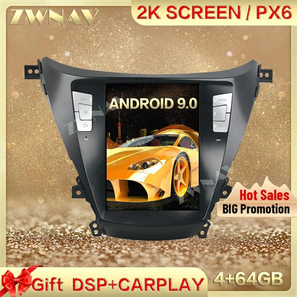 

DSP Carplay Tesla экран 4G + 64 ГБ Android 9,0 Автомобильный мультимедийный плеер для HYUNDAI IX25 Cerata 2015-2017 радио авто стерео головное устройство