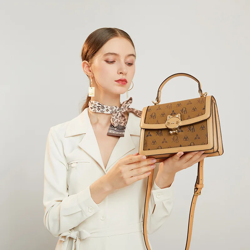 100% Genuine Leather Bag Women 2021 New Fashion All-match One-shoulder Diagonal Chain Bags Large Capacity Purses and Handbags Cc