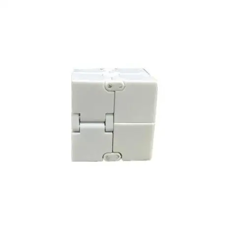 white Мини бесконечный куб игрушки для снятия стресса тревога подходит для детей и взрослых Забавный куб декомпрессионные игрушки - Цвет: white