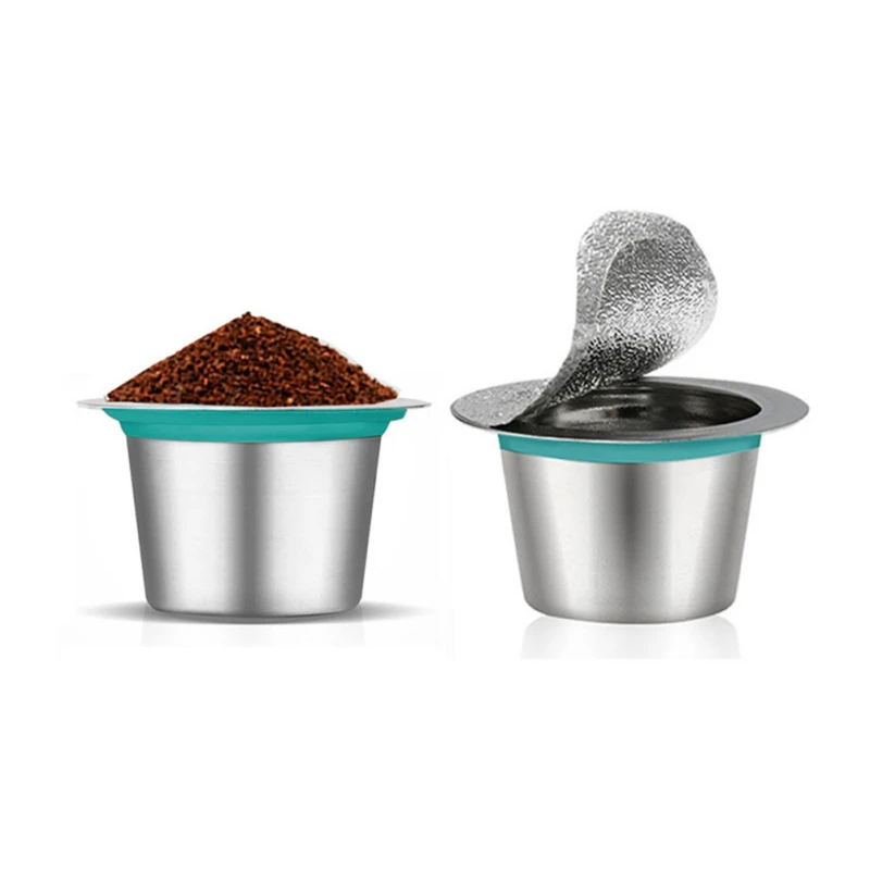 Фильтр для кофе из нержавеющей стали для кофейного фильтра Nespresso многоразового использования, металлические фильтры для кофе Dolci Gusto капсулы кухонные принадлежности