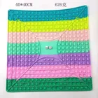 40 см простой димплет-Антистресс игрушка Радуга пузырь антистресс игрушки для взрослых и детей сенсорная игрушка для снятия аутизма