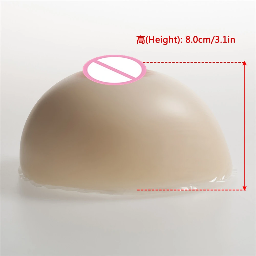 

Circular White Silicone Breast 1600g/Pair Shemale Fake Breast Prosthesis Crossdresser Simulation Boobs White Box Packaging
