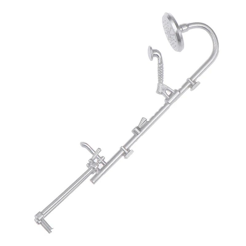 1 шт. 1:12 Кукольный домик Миниатюрный кран для ванной комнаты смеситель душа ванны