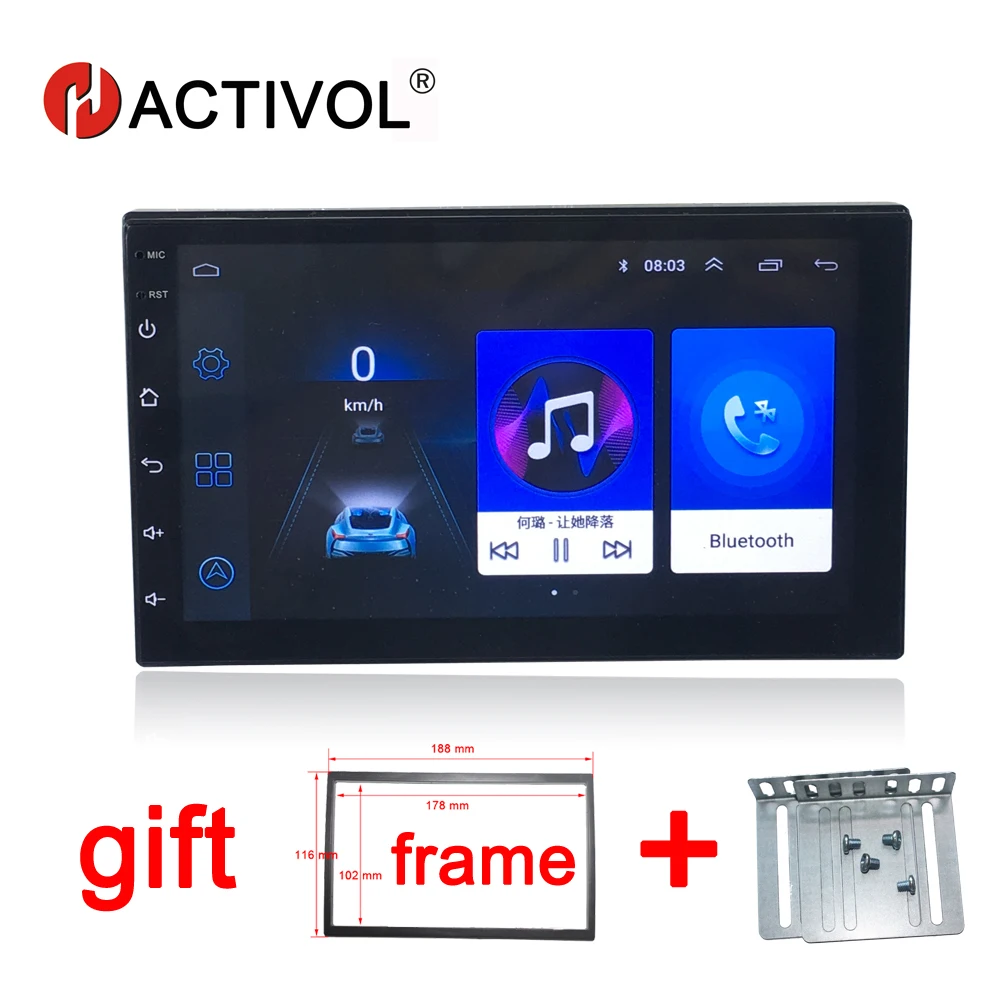 Автомагнитола HACTIVOL 7 дюймов 1 ГБ 16 Android 8 для Nissan Hyundai Toyota Volkswagen Mazda BYD Kia VW dvd плеер gps