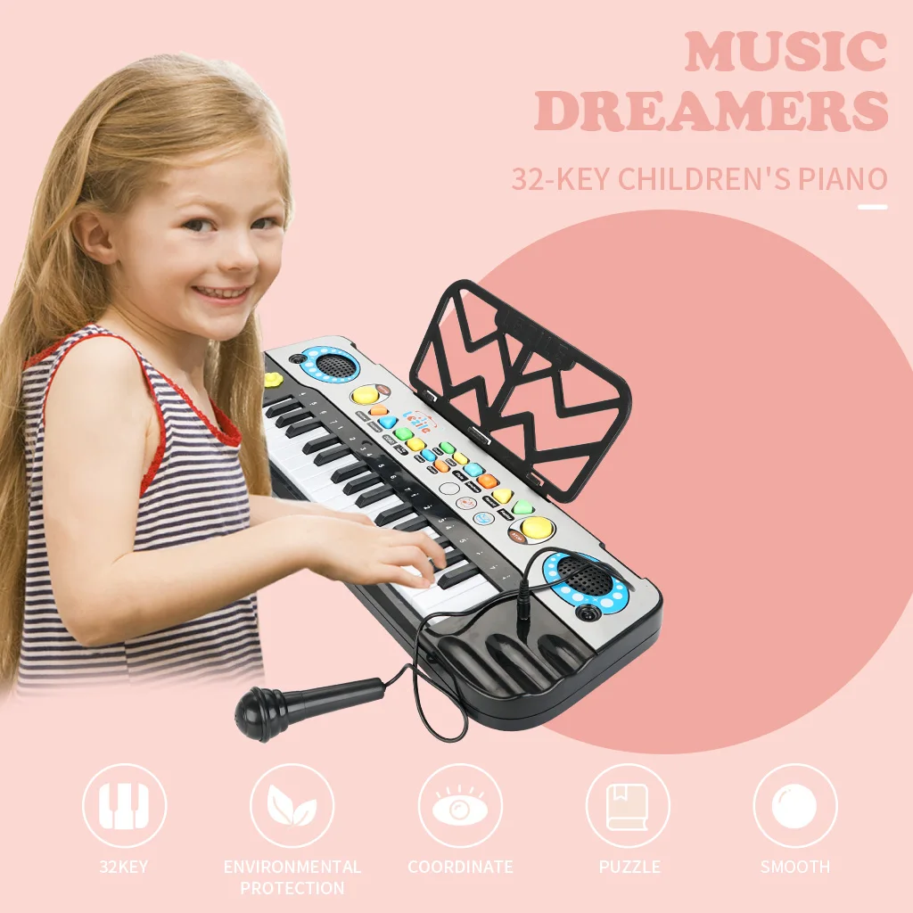 

Children's Multifunctional Electronic Piano Montessori Educational Toys Baby Early Education Synthesizer Toy Musical Instrument