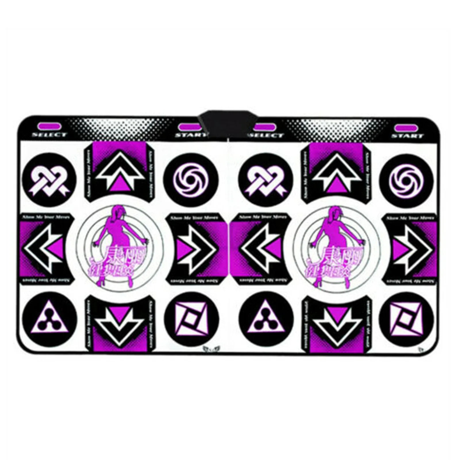 

Dance Mat Sense Game Foldable With Wireless Receiver Remote Controller Limbs Eyes Coordination Plug And Play PVC Double Players