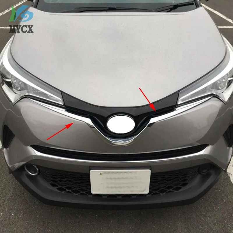 АБС пластик хром авто передняя решетка Накладка для Toyota C HR CHR 2016 2017 2018 2020
