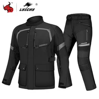 lyschy motorcycle jacket men autumn winter waterproof motorbike riding jacket cold proof protective gear armor moto clothing