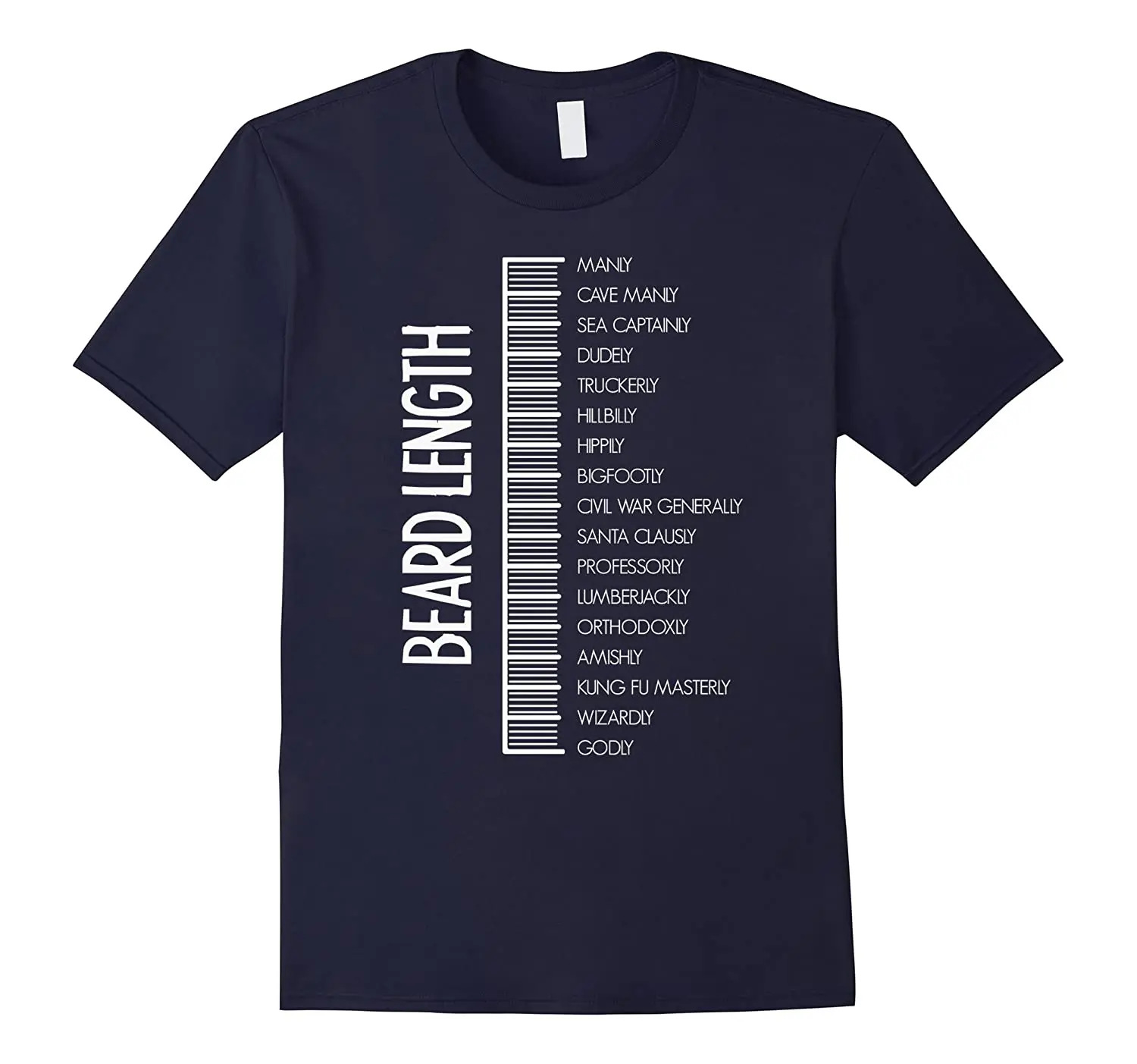 

Beard Shirts for Men Beard Length T-Shirt Summer Cotton Short Sleeve O-Neck Men's T Shirt New S-3XL