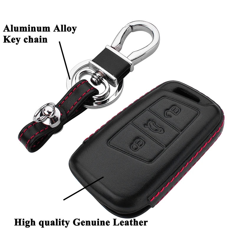 Чехол SEEYULE из натуральной кожи для автомобильного ключа оболочка ключей