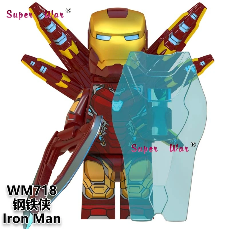 WM718 Одиночный Мстители эндгейм Доктор Стрэндж Тор Муравей Человек Алая ведьма Железный человек Марвел Капитан война машина строительные кубики, детские игрушки - Цвет: WM718